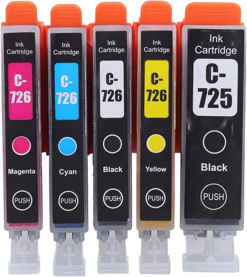Compatible Ink Cartridges BK BK C M Y 5 Colors for IP4870 IP4970 IX6560 Printers High Capacity Fade Resistant - Image 1